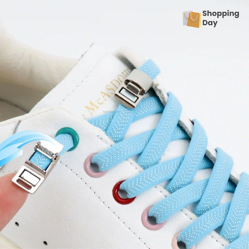 TrendyLaces™ – Cordones Elásticos con Broche para un Look Moderno y Cómodo