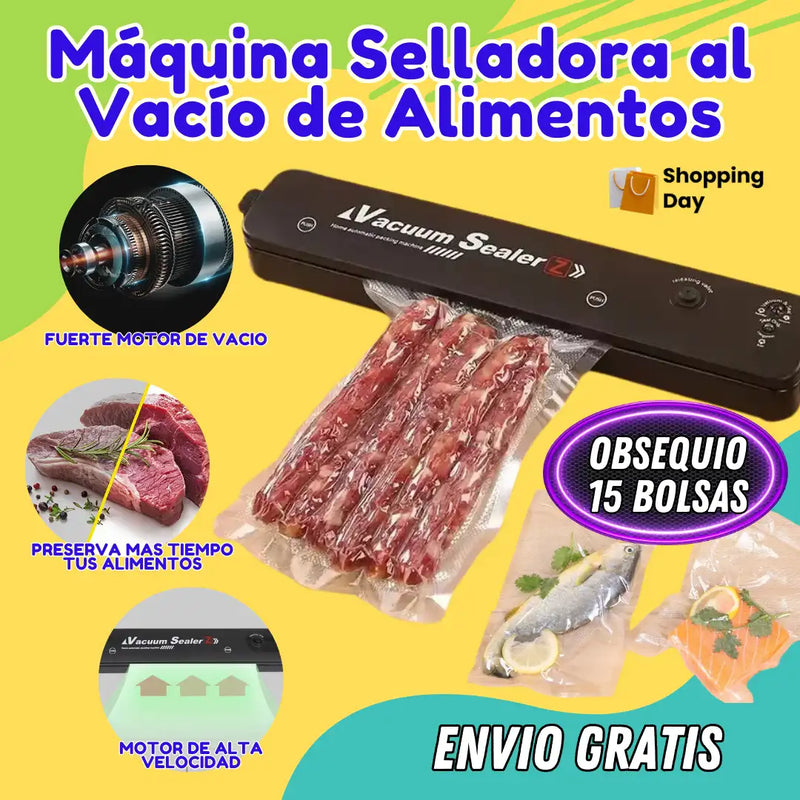Máquina Selladora al Vacío de Alimentos + Obsequio