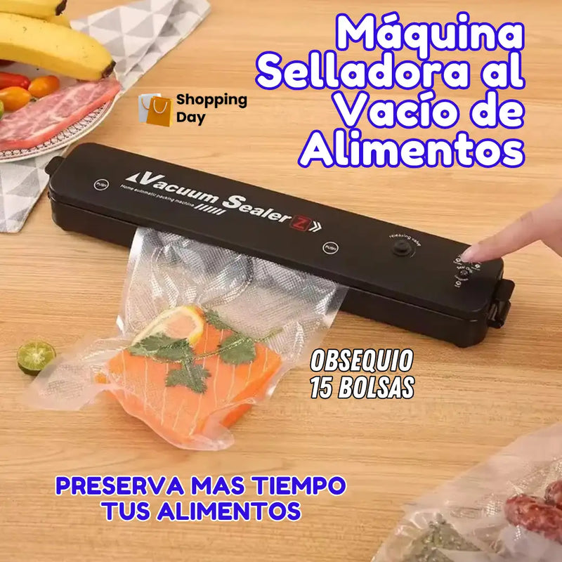 Máquina Selladora al Vacío de Alimentos + Obsequio