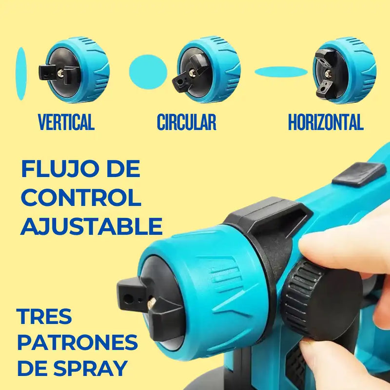 Pistola Pulverizadora de Pintura Inalámbrica Eléctrica de 800ML, 20% de Descuento.