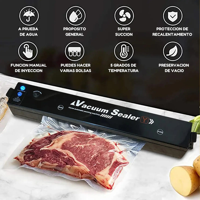 Máquina Selladora al Vacío de Alimentos + Obsequio
